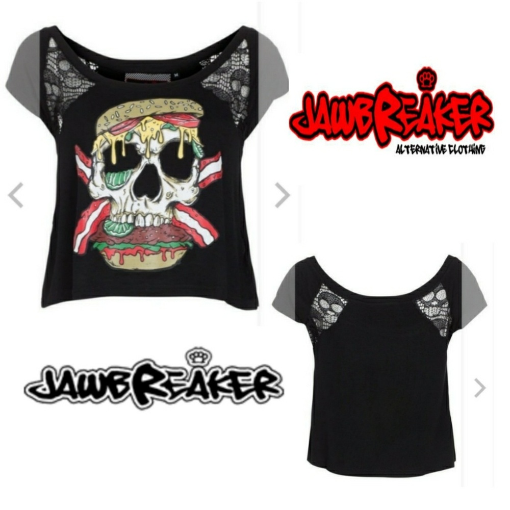 Women's "Skull Burger" Fashion Tee by Jawbreaker